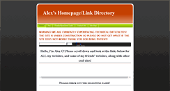 Desktop Screenshot of alexhomepage.weebly.com