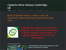 Tablet Screenshot of capoeiranovaalianca.weebly.com