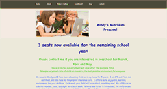 Desktop Screenshot of mandysmunchkinspreschool.weebly.com