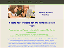 Tablet Screenshot of mandysmunchkinspreschool.weebly.com