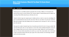 Desktop Screenshot of mariochildcostume.weebly.com