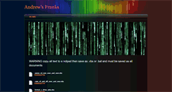 Desktop Screenshot of andrewspranks.weebly.com