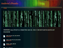 Tablet Screenshot of andrewspranks.weebly.com
