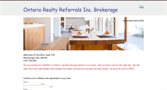 Desktop Screenshot of ontariorealtyreferrals.weebly.com