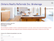 Tablet Screenshot of ontariorealtyreferrals.weebly.com