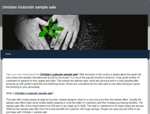 Tablet Screenshot of christian-louboutin-sample-sale.weebly.com
