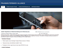 Tablet Screenshot of allianceloan.weebly.com