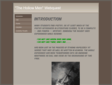 Tablet Screenshot of hollowmen.weebly.com