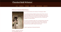Desktop Screenshot of chandanibatik.weebly.com