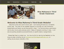 Tablet Screenshot of missmahoneysthirdgradeclassroom.weebly.com