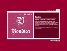 Tablet Screenshot of boudicabar.weebly.com
