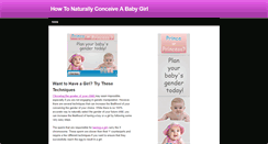 Desktop Screenshot of how-to-conceive-a-baby-girl.weebly.com