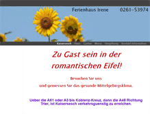 Tablet Screenshot of ferienhausirene.weebly.com