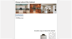 Desktop Screenshot of cheaplateralfilecabinet.weebly.com