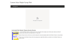 Desktop Screenshot of lemonjuicemaplesyrupdiet.weebly.com