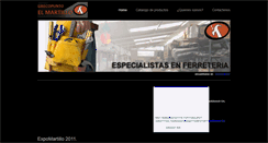 Desktop Screenshot of ferreteriaelmartillo.weebly.com
