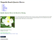 Tablet Screenshot of magnoliaranch.weebly.com