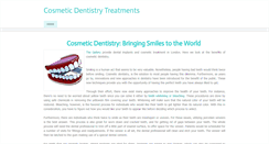 Desktop Screenshot of cosmeticdentistrytreatment.weebly.com