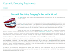 Tablet Screenshot of cosmeticdentistrytreatment.weebly.com