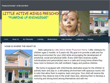 Tablet Screenshot of littleactivemindspreschool.weebly.com