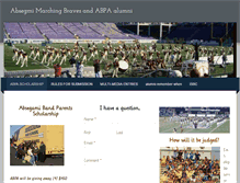 Tablet Screenshot of absegamibandalumni.weebly.com