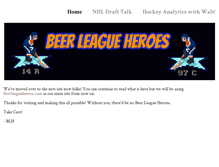 Tablet Screenshot of beerleagueheroes.weebly.com