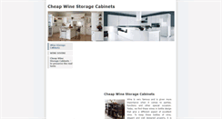 Desktop Screenshot of cheapwinestoragecabinets.weebly.com