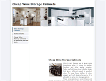 Tablet Screenshot of cheapwinestoragecabinets.weebly.com