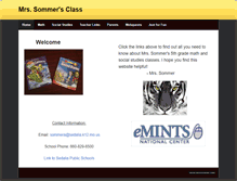 Tablet Screenshot of mrssommer.weebly.com