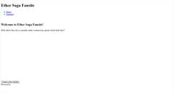 Desktop Screenshot of ethersagafansite.weebly.com