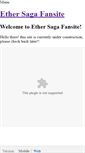 Mobile Screenshot of ethersagafansite.weebly.com