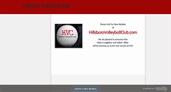 Desktop Screenshot of hillsborovolleyballclub.weebly.com