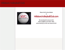 Tablet Screenshot of hillsborovolleyballclub.weebly.com