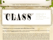 Tablet Screenshot of classinchrist.weebly.com