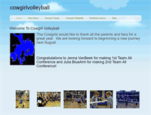 Tablet Screenshot of cowgirlvolleyball.weebly.com