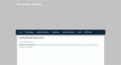 Desktop Screenshot of microstrategyedu.weebly.com