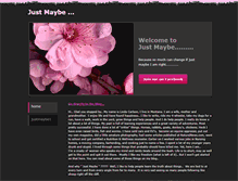 Tablet Screenshot of justmaybe.weebly.com