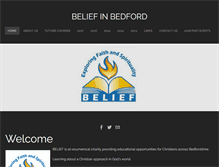 Tablet Screenshot of beliefbedford.weebly.com
