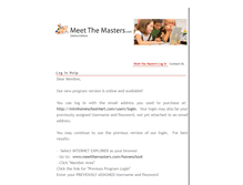 Tablet Screenshot of meetthemastersonline.weebly.com
