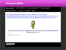 Tablet Screenshot of krazyness4kids.weebly.com