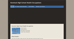 Desktop Screenshot of havelockhealthoccupations.weebly.com