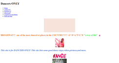 Desktop Screenshot of dancersonly.weebly.com