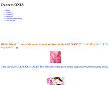 Tablet Screenshot of dancersonly.weebly.com