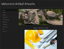 Tablet Screenshot of antileafartworks.weebly.com