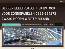 Tablet Screenshot of dekkerelektrotechniek.weebly.com