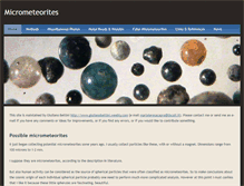 Tablet Screenshot of micrometeorites.weebly.com