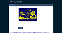 Desktop Screenshot of pack997.weebly.com