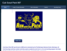 Tablet Screenshot of pack997.weebly.com