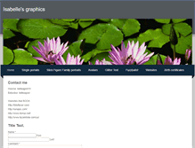 Tablet Screenshot of isabelleflowers.weebly.com