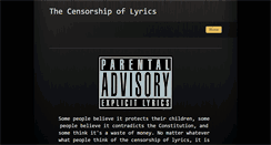 Desktop Screenshot of censoringlyrics.weebly.com